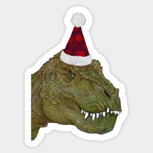 Christmas Dino Sticker